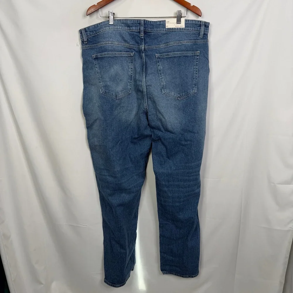 Warp + Weft GRR Gerald R. Ford Relaxed Straight Jeans Westside Light Blue 42x34‎